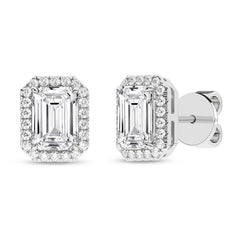 Women's Earrings Miley in 14K White Gold and 2.25 CTW Certified Lab Grown Diamonds