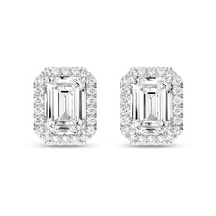 Women's Earrings Miley in 14K White Gold and 2.25 CTW Certified Lab Grown Diamonds