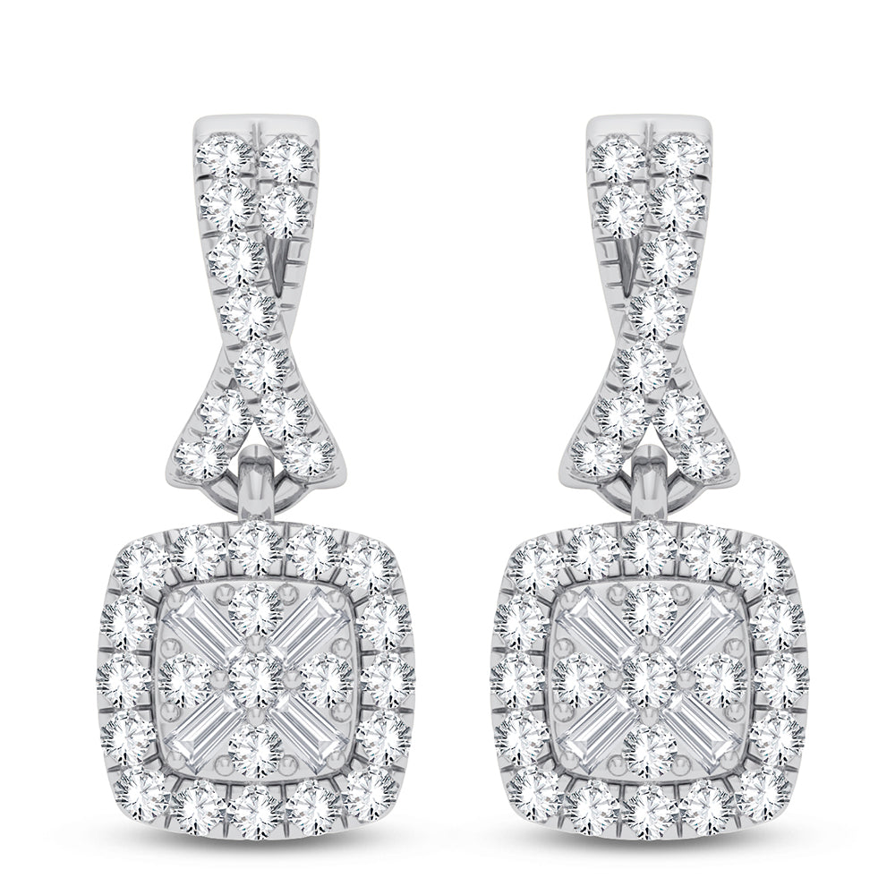 Women's Earrings Winter in 10K White Gold and 0.33CTW Diamonds