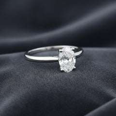 Women's Ring Aurelia in 14K White Gold and 1.04 CTW CERTIFIED Lab Grown Diamond