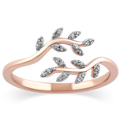 Women's Ring Phoebe in 10K Rose Gold and 0.10CTW Diamonds