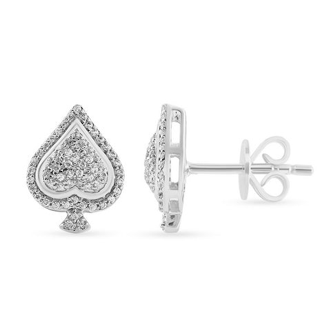 Women's Earrings Nicole in 10K White Gold with 0.26CTW Diamonds
