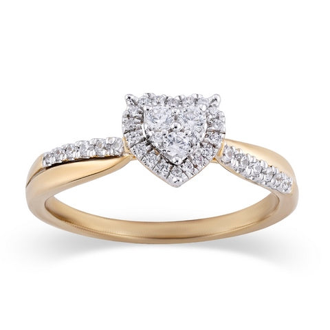 Women's Ring Isabelle in 10K Yellow Gold and 0.26CTW Diamonds