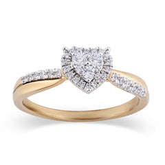 Women's Ring Isabelle in 10K Yellow Gold and 0.26CTW Diamonds