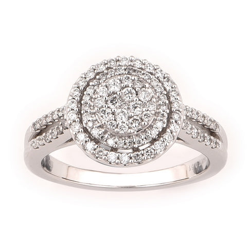 Women's Ring Melanie in 14K White Gold and 0.52CTW Diamonds