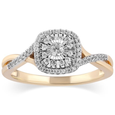Women's Ring Cecilia in 10K Rose Gold and 0.26CTW Diamonds