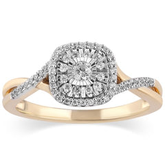 Women's Ring Cecilia in 10K Rose Gold and 0.26CTW Diamonds