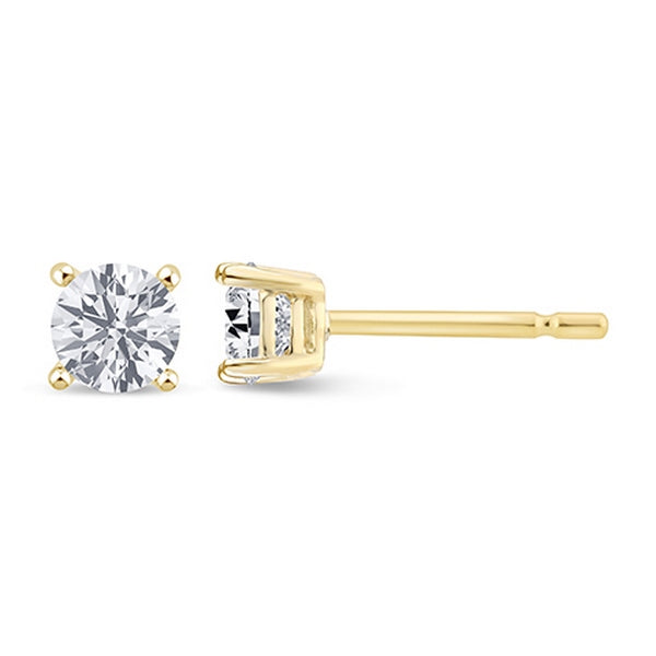 Men's Earrings Christian in 14K Yellow Gold and 1.06CTW Diamonds