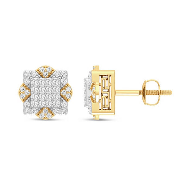 Women's Earrings Ryleigh in 10K Yellow and White Gold and 0.41CTW Diamonds