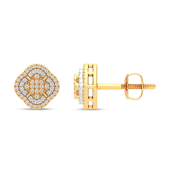 Women's Earrings Reese in 10K Yellow Gold and 0.13CTW Diamonds
