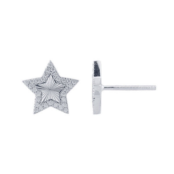 Women's Earrings Lillian in 10K White Gold and 0.11CTW Diamonds