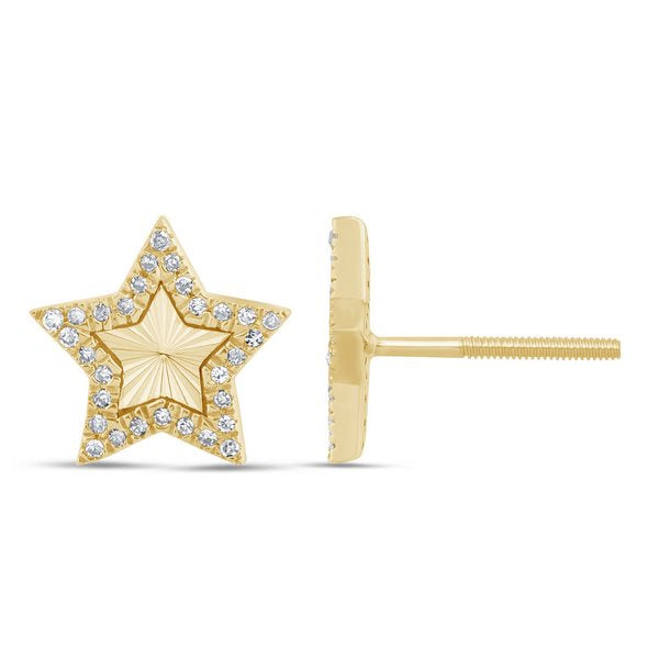 Women's Earrings Olivia in 10K Yellow Gold and 0.11CTW Diamonds