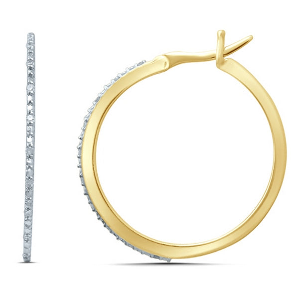 Women's Earrings Haven in 10K Yellow Gold 0.12CTW Diamonds
