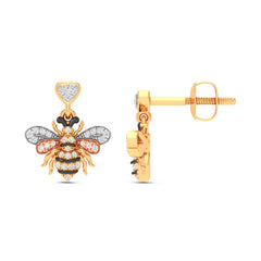 Women's Earrings Honey in 10K Yellow Gold with 0.08CTW Diamonds