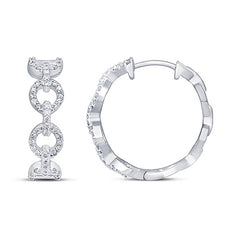 Women's Earrings Kamila in 10K White Gold and 0.34CTW Diamonds