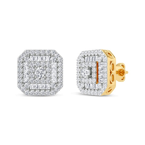 Women's Earrings Samara in 10K Yellow Gold and 0.76CTW Diamonds