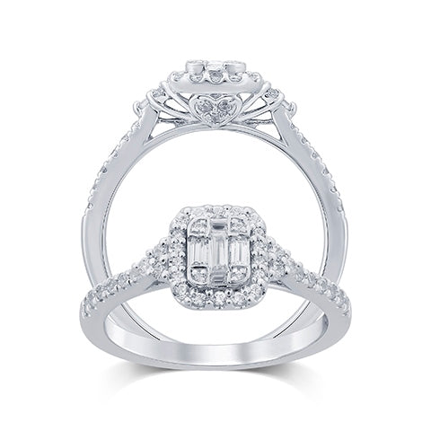 Women's Ring Avery in 10K White Gold and 0.44CTW Diamonds