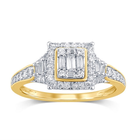 Women's Ring Ellie in 10K Yellow Gold and 0.50CTW Diamonds