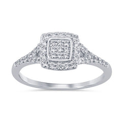 Women's Ring Norah in 10K White Gold and 0.38CTW Diamonds