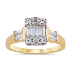 Women's Ring Reagan in 10K Yellow Gold and 0.72CTW Diamonds