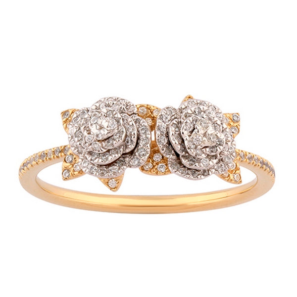 Women's Ring Lilith in 10K Yellow Gold and 0.19CTW Diamonds