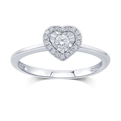 Women's Ring Alora in 10K White Gold and 0.21CTW Diamonds
