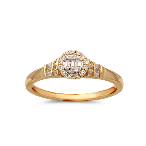 Women's Ring Emma in 10K Yellow Gold with 0.21CTW Diamonds