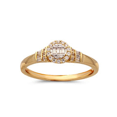 Women's Ring Emma in 10K Yellow Gold with 0.21CTW Diamonds