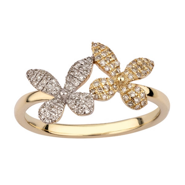 Women's Ring Rosaline in 10K Yellow Gold and 0.22CTW Diamonds