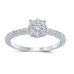 Women's Ring Catalina in 10K White Gold and 0.27CTW Diamonds