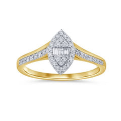 Women's Ring Abigail in 10K Yellow Gold and 0.26CTW Diamonds