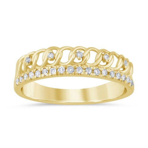 Women's Ring Ophelia in 10K Yellow Gold and 0.16CTW Diamonds