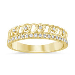 Women's Ring Ophelia in 10K Yellow Gold and 0.16CTW Diamonds