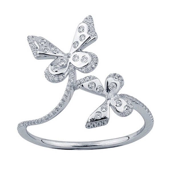 Women's Ring Myla in 10K White Gold and 0.17CTW Diamonds