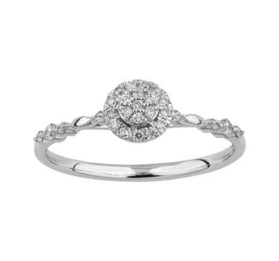 Women's Ring Selena in 10K White Gold and 0.18CTW Diamonds