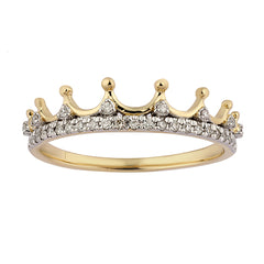 Women's Ring Elaina in 14K Yellow Gold and 0.14CTW Diamonds