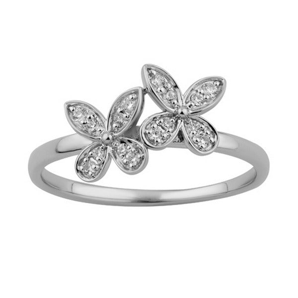 Women's Ring Harmony in 10K White Gold and 0.10CTW Diamond