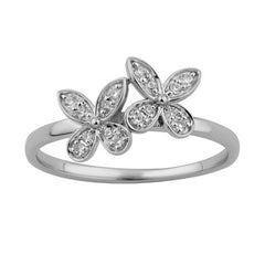 Women's Ring Harmony in 10K White Gold and 0.10CTW Diamond
