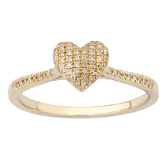 Women's Ring Alessia in 10K Yellow Gold and 0.10CTW Diamonds