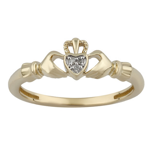Women's Ring Lily in 10K Yellow Gold and 0.02CTW Diamonds