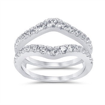 Women's Ring Guard Elianna in 14K White Gold and 1.01CTW Diamonds