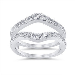 Women's Ring Guard Elianna in 14K White Gold and 1.01CTW Diamonds