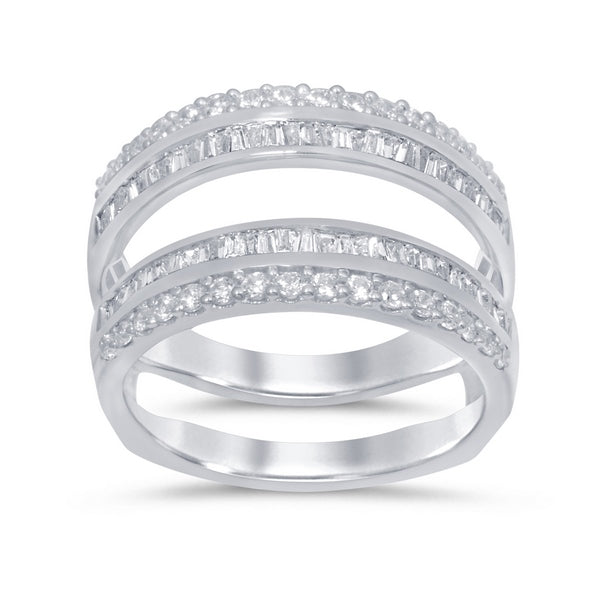 Women's Ring Guard Kaylani in 10K White Gold and 0.73CTW Diamonds