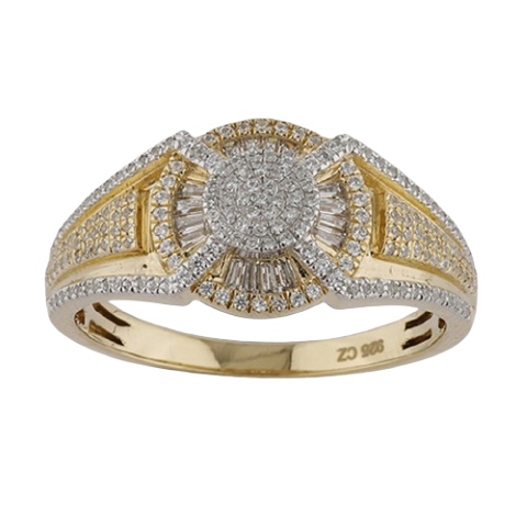 Men's Ring Easton in 10K Yellow Gold and 0.56CTW Diamonds
