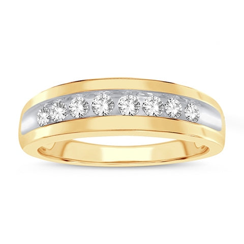 Men's Ring William in 10K Yellow Gold and 0.49CTW Diamonds