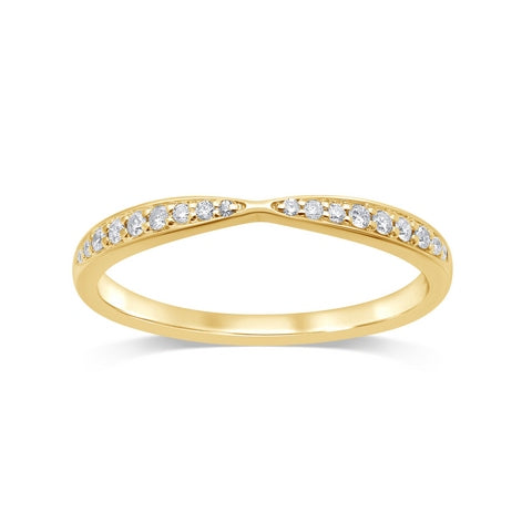 Women's Ring Mabel in 14K Yellow Gold and 0.14CTW Diamonds