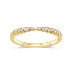 Women's Ring Mabel in 14K Yellow Gold and 0.14CTW Diamonds