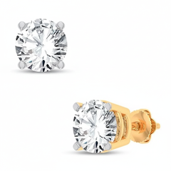 Women's Earrings Molly in 14K Yellow Gold and 3.00CTW Lab Grown IGI Certified Diamonds