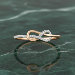 Women's Ring Lainey in 10KT Yellow Gold and 0.06CTW Diamonds