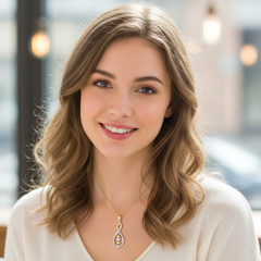 Women's Pendant Ayla in 10K Yellow and White Gold and 0.07CTW Diamonds